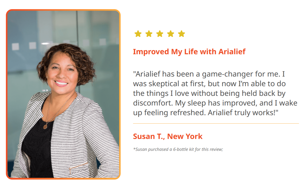Arialief customer reviews