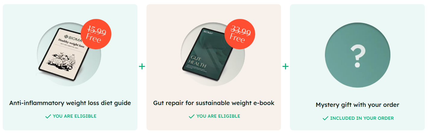 Bioma Probiotics bonus