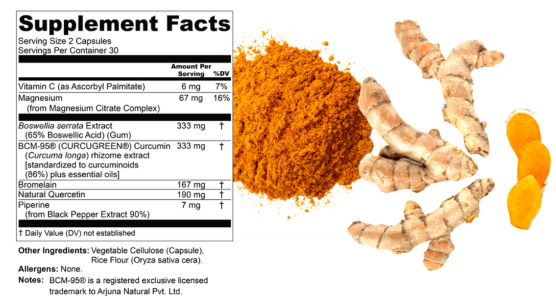 Golden Revive Plus supplement facts