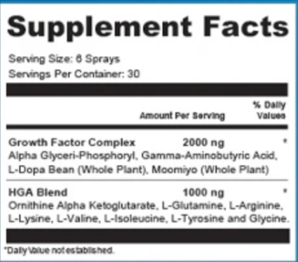 NeuroQuiet supplement fact