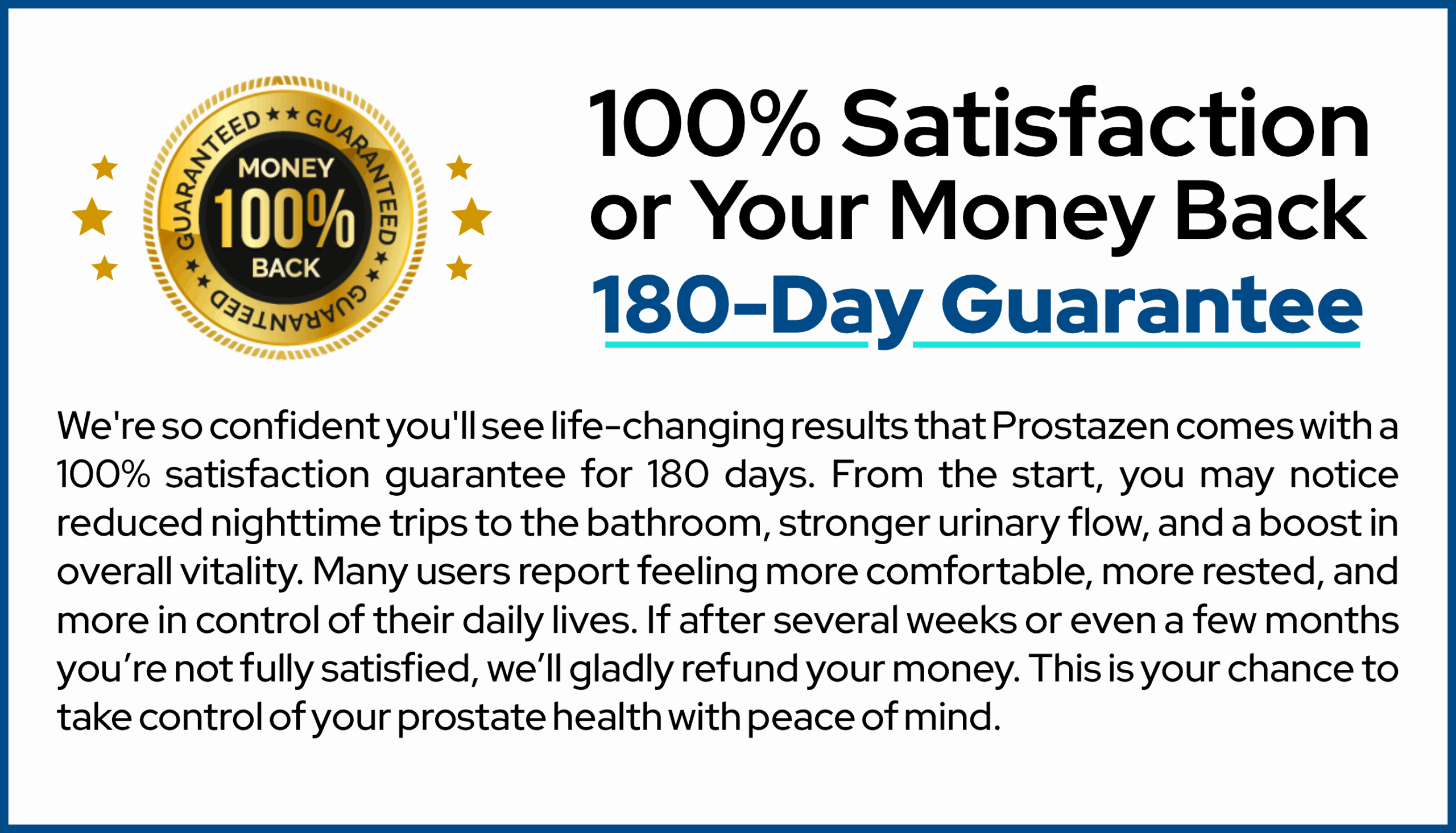 Money Back Guarantee