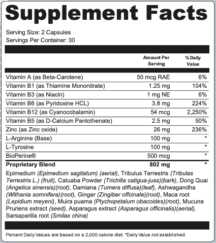 Quietum Plus Supplement facts