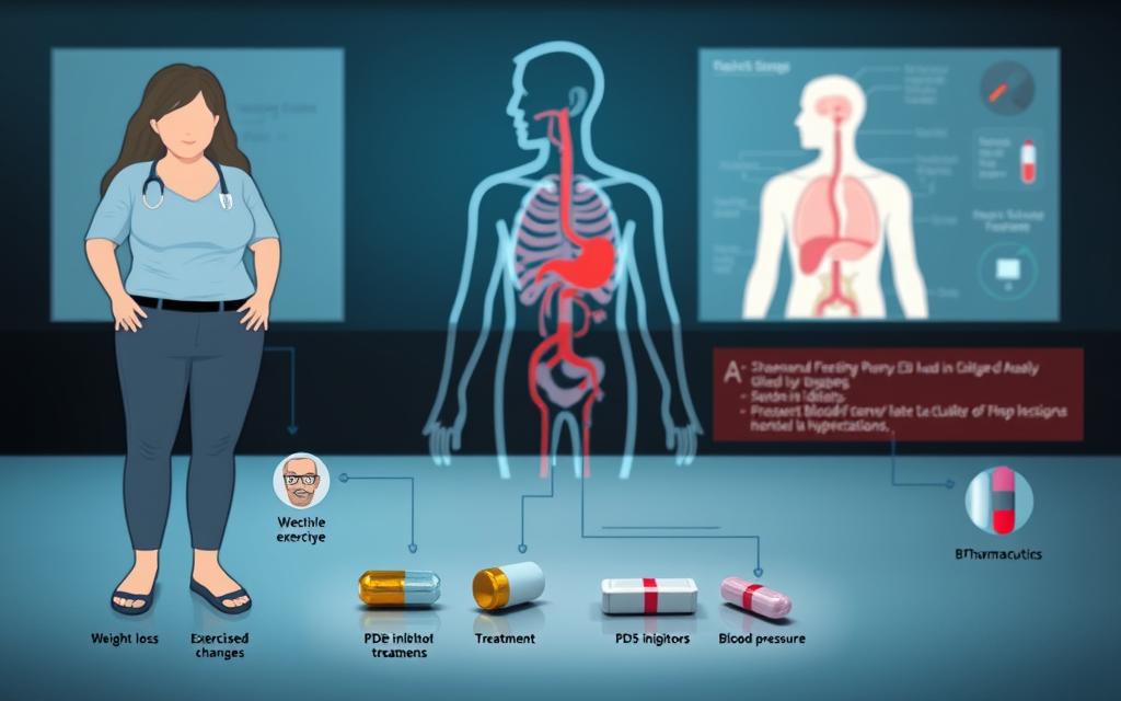 treatment options for ED related to weight and blood pressure